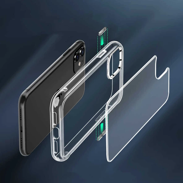 Apple iPhone 11 - Kılıf Sararmaz Parmak İzi Yapmayan Forst Kapak - Resim 7