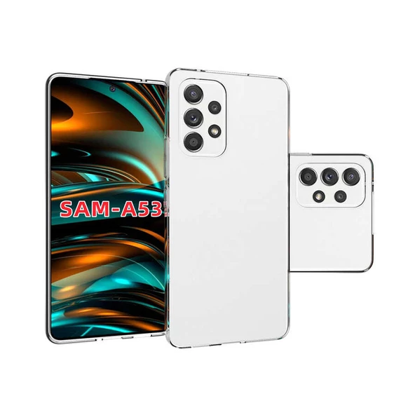 Samsung Galaxy A73 - Kılıf Şeffaf Soft Slim Fitt Süper Silikon Kapak - 8
