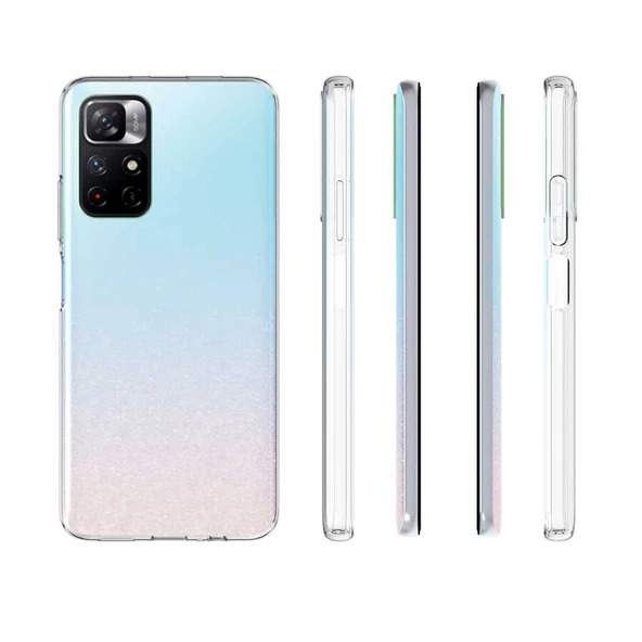 Xiaomi Redmi Note 11 Pro Plus 5G - Kılıf Şeffaf Soft Slim Fitt Süper Silikon Kapak - Resim 7