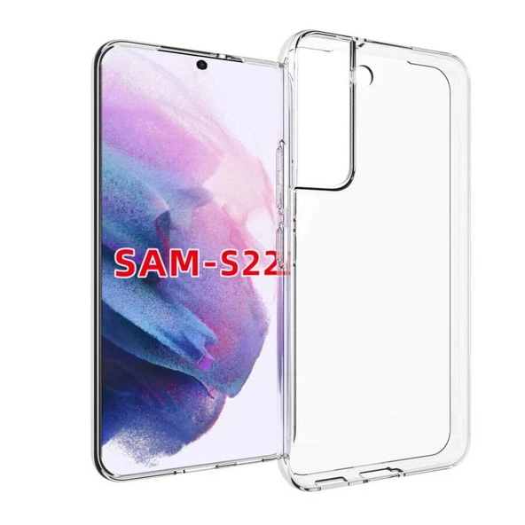 Samsung Galaxy S22 - Kılıf Şeffaf Soft Slim Fitt Süper Silikon Kapak