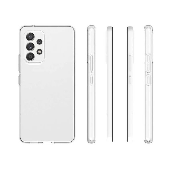 Samsung Galaxy A73 - Kılıf Şeffaf Soft Slim Fitt Süper Silikon Kapak - 7