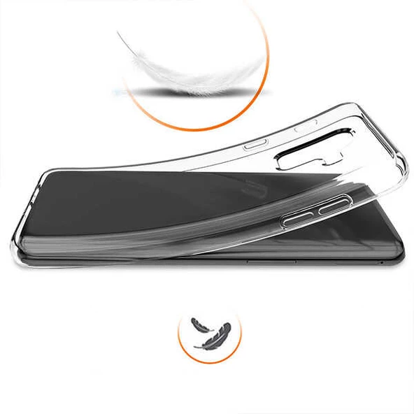 Samsung Galaxy J8 - Kılıf Şeffaf Soft Slim Fitt Süper Silikon Kapak - Resim 3