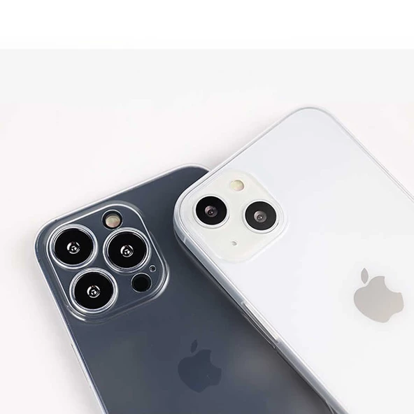 Apple iPhone 13 Pro Max - Kılıf Kamera Korumalı Sert Blok Kapak - Resim 3