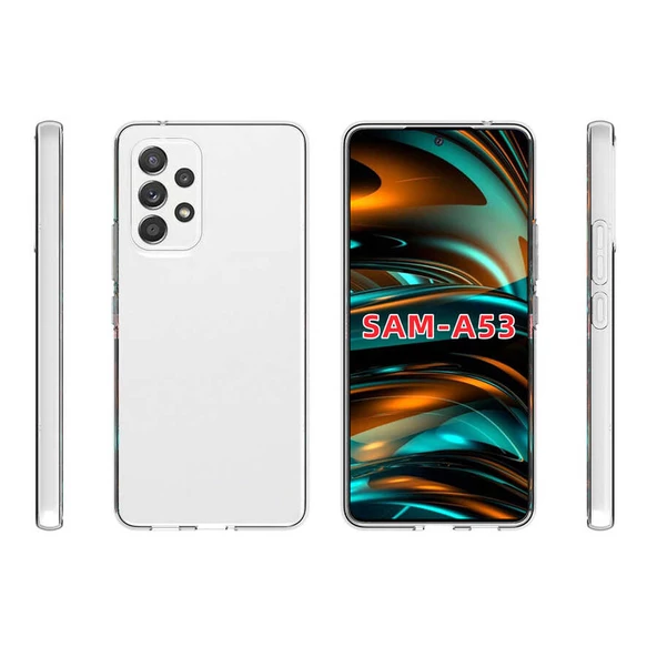Samsung Galaxy A73 - Kılıf Şeffaf Soft Slim Fitt Süper Silikon Kapak - 2