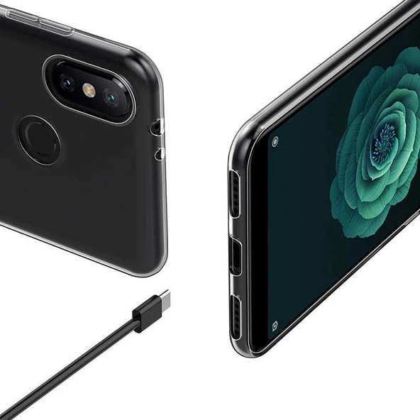Xiaomi Mi 8 SE - Kılıf Şeffaf Soft Slim Fitt Süper Silikon Kapak - 4