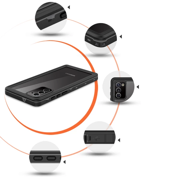 Samsung Galaxy Note 20 - Kılıf 360 Full Koruma Su Altı Çekimleri Ve Kuryeler İçin Kılıf - Resim 2