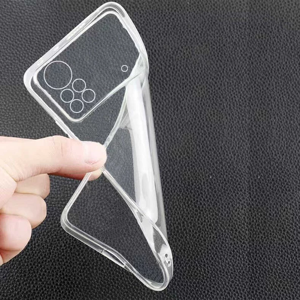 Xiaomi Poco X4 Pro 5G - Kılıf Şeffaf Soft Slim Fitt Süper Silikon Kapak - 7