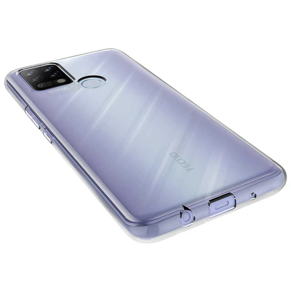 Tecno Pova - Kılıf Şeffaf Soft Slim Fitt Süper Silikon Kapak - Resim 2