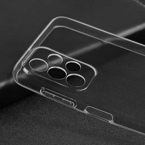 Samsung Galaxy A23 - Kılıf Şeffaf Soft Slim Fitt Süper Silikon Kapak - Resim 2