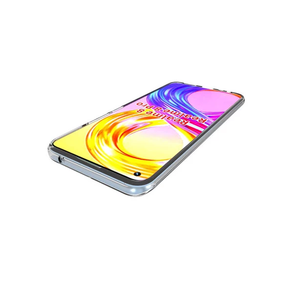 Realme 8 - Kılıf Şeffaf Soft Slim Fitt Süper Silikon Kapak - 4