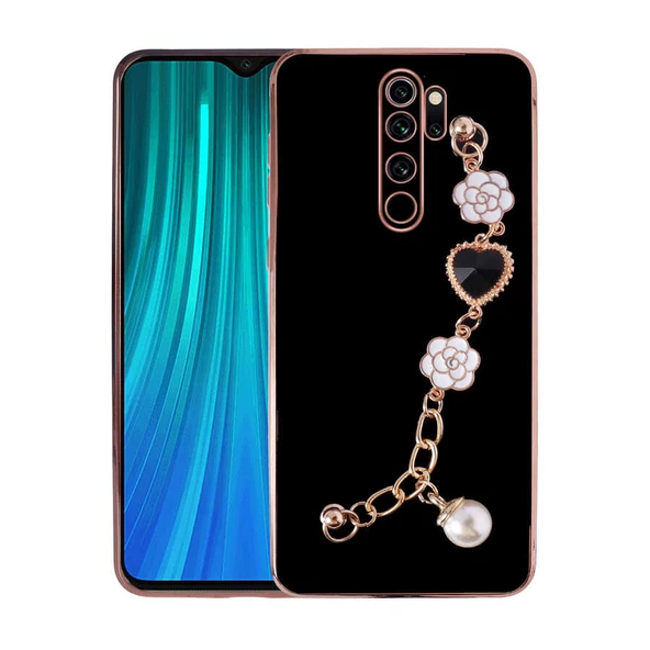 Xiaomi Redmi Note 8 Pro - Kılıf El Tutamaçlı Kamera Korumalı Taka Silikon Kapak