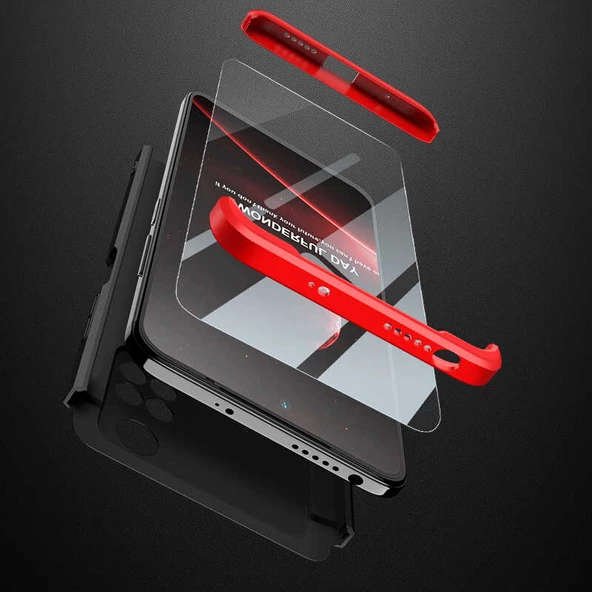 Xiaomi Poco M4 Pro 4G - Kılıf Parmak izi Yapmayan 3 Parça Ays Kapak - Resim 2