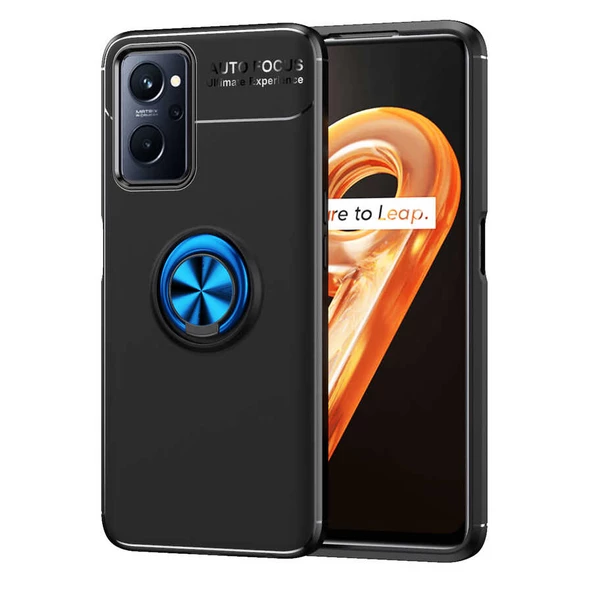 Oppo A36 - Kılıf Yüzüklü Karbon Ravel Silikon Kapak
