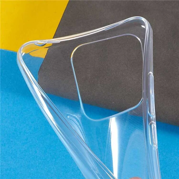 Xiaomi Poco C40 - Kılıf Şeffaf Soft Slim Fitt Süper Silikon Kapak - Resim 6