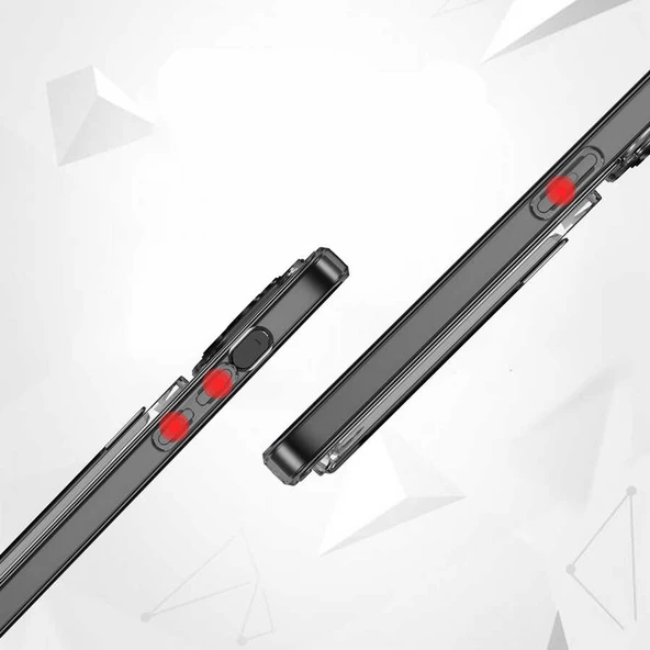 Apple iPhone 13 Pro - Kılıf Kartvizit Bölmeli Şeffaf Sert Ensa Kapak - Resim 5