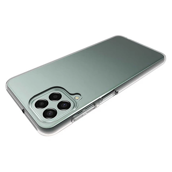 Samsung Galaxy M33 - Kılıf Şeffaf Soft Slim Fitt Süper Silikon Kapak - Resim 7