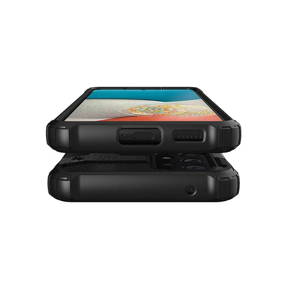 Samsung Galaxy A33 5G - Kılıf Çift Katman Zırh Tank Crash Military Kapak - Resim 3