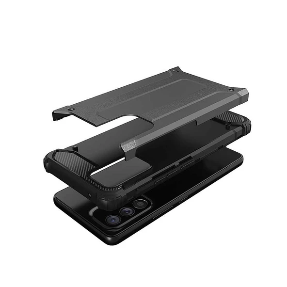 Samsung Galaxy A33 5G - Kılıf Çift Katman Zırh Tank Crash Military Kapak - Resim 6