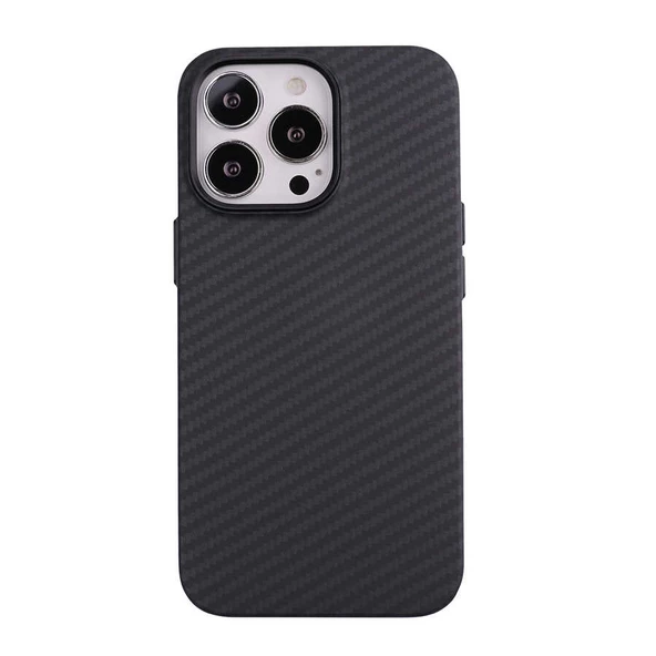 Apple iPhone 12 Pro - Kılıf Karbon Fiber Tasarımlı Karbono Kapak