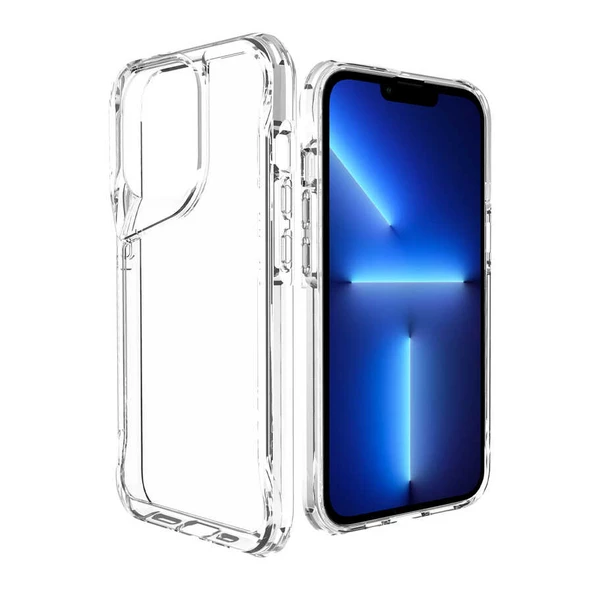 Apple iPhone 14 Pro - Kılıf Şeffaf Sert Koruyucu T-Max Kapak