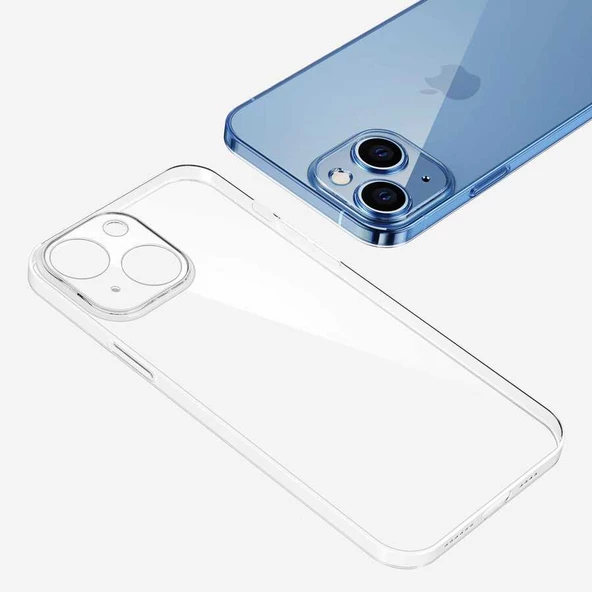 Apple iPhone 14 Plus - Kılıf Şeffaf Sert PC Vayt Kapak - Resim 5