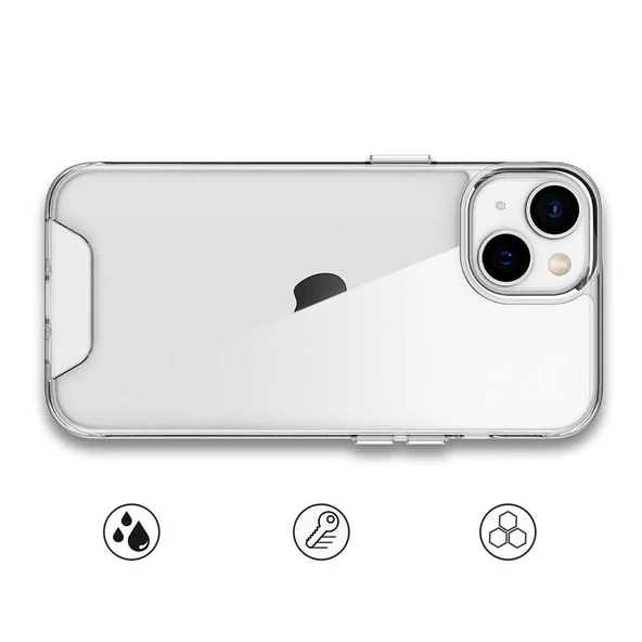 Apple iPhone 14 Plus - Kılıf Şeffaf Sert Koruyucu Gard Silikon - 6
