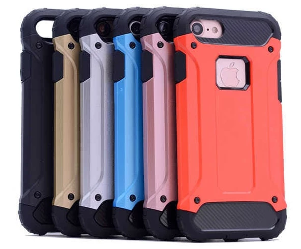 Apple iPhone 6 - Kılıf Çift Katman Zırh Tank Crash Military Kapak - Resim 3