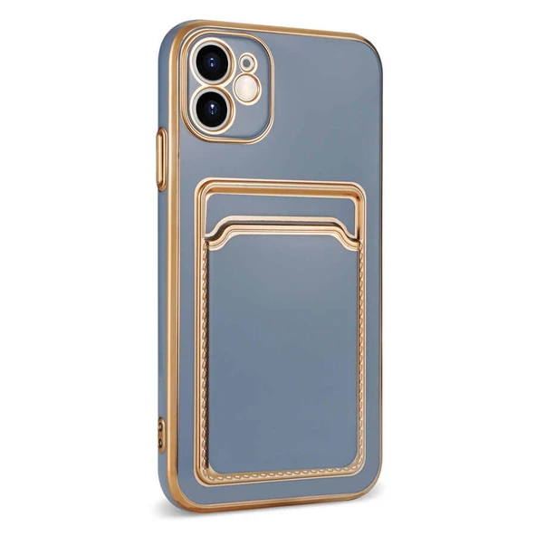 Apple iPhone 12 - Kılıf Koruyucu Bark Kartlıklı Kapak - Resim 4