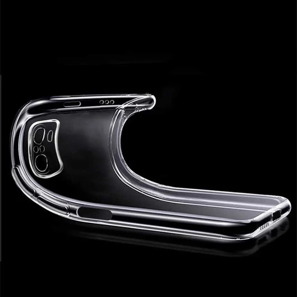 Xiaomi Poco M5S - Kılıf Şeffaf Soft Slim Fitt Süper Silikon Kapak - Resim 6
