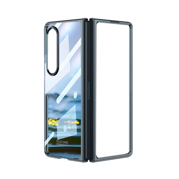 Samsung Galaxy Z Fold 4 - Kılıf Full Camlı Kıpta Kapak - 2