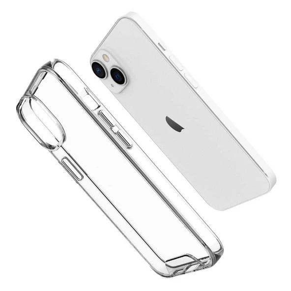 Apple iPhone 14 Plus - Kılıf Şeffaf Sert Koruyucu Gard Silikon - 5