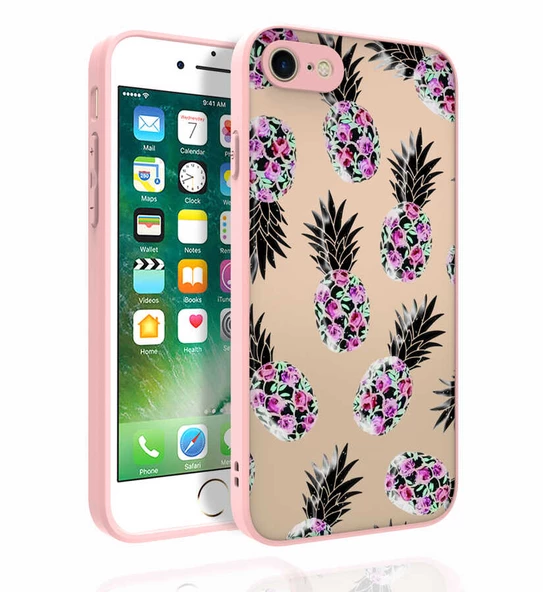 Apple iPhone 7 - Kılıf Desenli Kamera Korumalı Parlak Nora Kapak ürün görseli