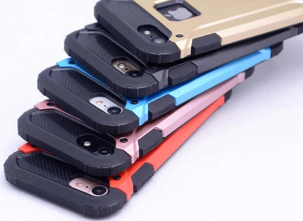 Apple iPhone 6 - Kılıf Çift Katman Zırh Tank Crash Military Kapak - Resim 2
