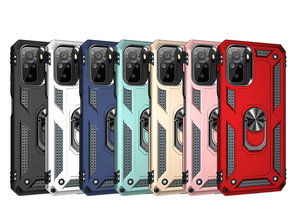 Xiaomi Poco M5S - Kılıf Yüzüklü Zırh Tank Vega Kapak - 2