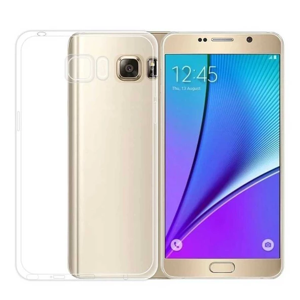 Samsung Galaxy Note 5 - Kılıf Kamera Korumalı Süper Silikon Kapak ürün görseli