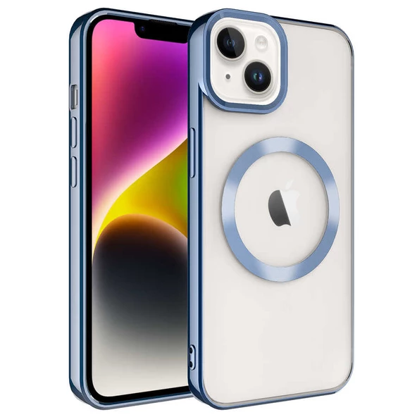 Apple iPhone 14 - Kılıf Magsafe Wireless Şarj Özellikli Setro Silikon - 1