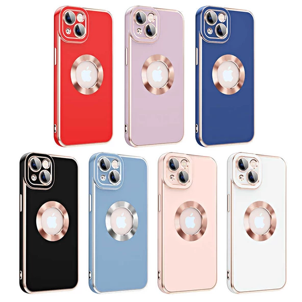 Apple iPhone 14 Plus - Kılıf Kamera Korumalı Parlak Logo Gösteren Kongo Kapak - Resim 2
