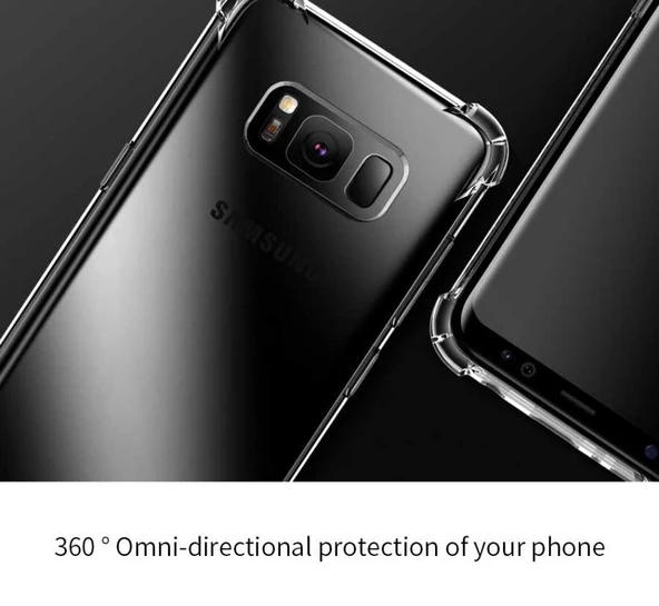 Samsung Galaxy S8 - Kılıf Kenar Köşe Korumalı Nitro Anti Shock Silikon - Resim 5