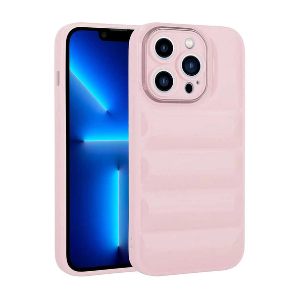 Apple iPhone 13 Pro Max - Kılıf Kamera Korumalı Parlak Airbag'li Galya Kapak