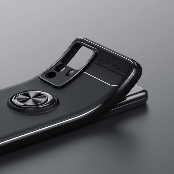 Xiaomi Mi 12T Pro - Kılıf Yüzüklü Karbon Ravel Silikon Kapak - Resim 2