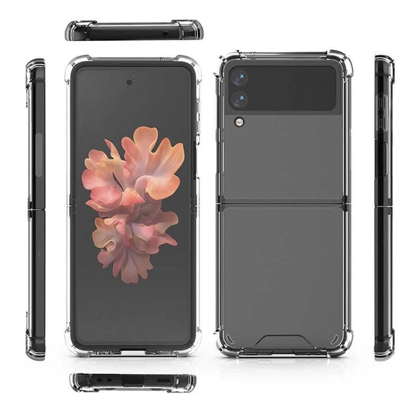 Samsung Galaxy Z Flip 3 - Kılıf Kenar Köşe Korumalı Nitro Anti Shock Silikon ürün görseli