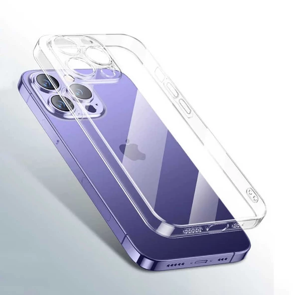 Apple iPhone 13 Pro - Kılıf Şeffaf Sert PC Vayt Kapak - 2