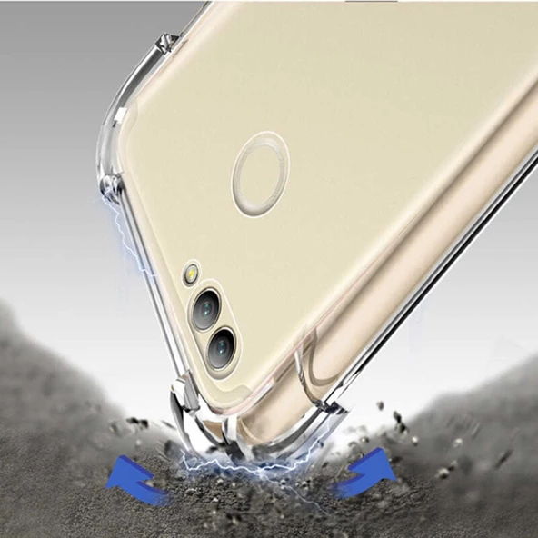 Huawei P Smart - Kılıf Kenar Köşe Korumalı Nitro Anti Shock Silikon - Resim 6