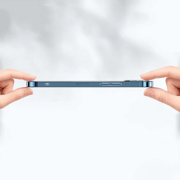 Apple iPhone 13 Pro - Kılıf Şeffaf Sert PC Vayt Kapak - 5