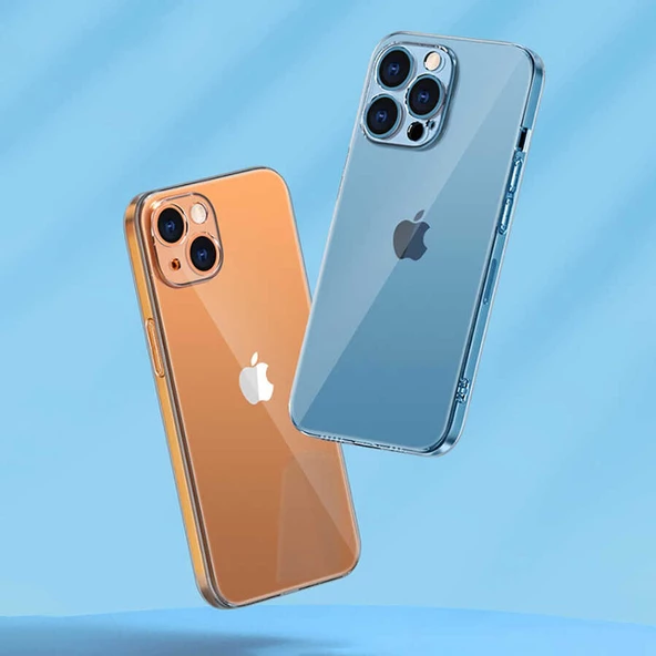 Apple iPhone 13 Pro - Kılıf Şeffaf Sert PC Vayt Kapak - 6