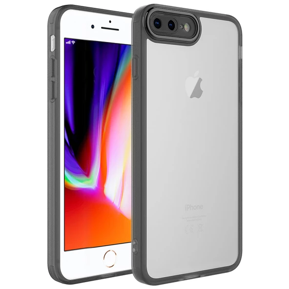 Apple iPhone 7 Plus - Kılıf Kamera Korumalı Transparan Post Kapak