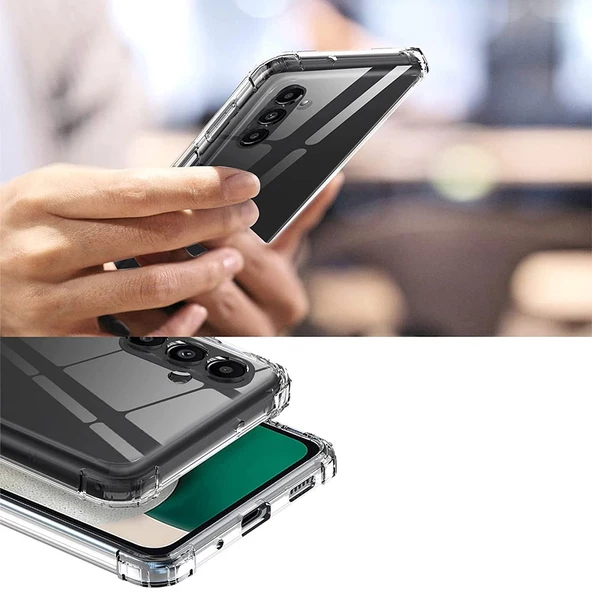 Samsung Galaxy A54 - Kılıf Slim Fitt 2mm Anti Shock Silikon - Resim 3