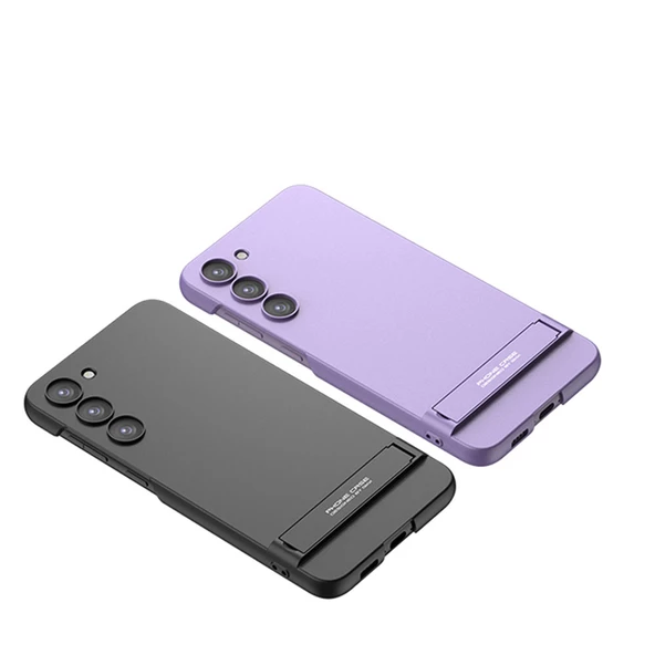 Samsung Galaxy S23 - Kılıf Kamera Korumalı Dikey Standlı Ays Kapak - 3