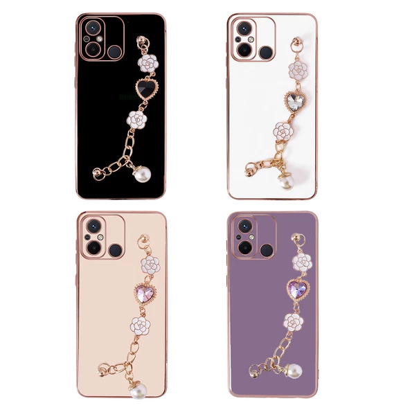 Xiaomi Redmi 12C - Kılıf El Tutamaçlı Kamera Korumalı Taka Silikon Kapak - Resim 2