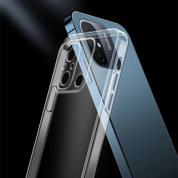 Xiaomi Redmi 12C - Kılıf Şeffaf Soft Slim Fitt Süper Silikon Kapak - Resim 4